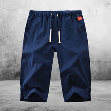 Load image into Gallery viewer, Cotton and Linen Five Point Tie Shorts