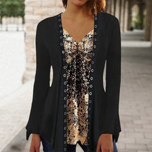 Load image into Gallery viewer, Long Sleeve Top with Print