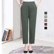 Load image into Gallery viewer, High Waist Cropped Trousers