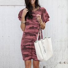 Load image into Gallery viewer, Camo Print Dress
