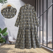 Load image into Gallery viewer, Women's Long Sleeve Shirt Dress