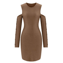 Load image into Gallery viewer, Off Shoulder Hip Dress