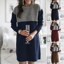 Load image into Gallery viewer, Paneled Long-sleeve Dress