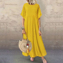 Load image into Gallery viewer, Half Sleeve Polka Dot Dress
