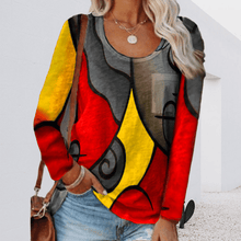 Load image into Gallery viewer, Casual Color Block Long Sleeve T-Shirt