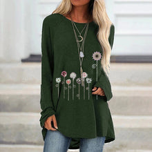 Load image into Gallery viewer, Floral Print Long-sleeve T-shirt