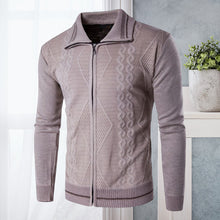 Load image into Gallery viewer, Lapel Zip Cardigan