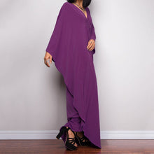 Load image into Gallery viewer, Loose V neck Plus Size Long Solid Color Bikini Cover-Up