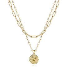 Load image into Gallery viewer, Gold Initial Necklaces for Women