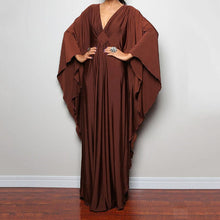 Load image into Gallery viewer, Loose V neck Plus Size Long Solid Color Bikini Cover-Up