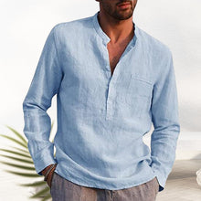 Load image into Gallery viewer, V-neck Linen Shirt