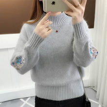 Load image into Gallery viewer, Flower Embroidery Sweater