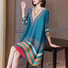 Load image into Gallery viewer, Elegant Loose Dress with a V-neckline