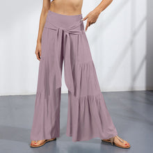 Load image into Gallery viewer, High-waisted Drapey Wide-legged Pants