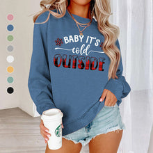 Load image into Gallery viewer, Baby It's Cold Track Sweatshirt