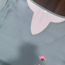 Load image into Gallery viewer, Floral Print Mid-Length V-Neck Dress