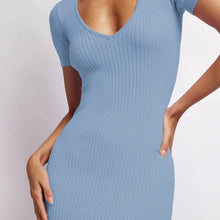 Load image into Gallery viewer, Sexy Crew Neck Tight Slit Long Dress