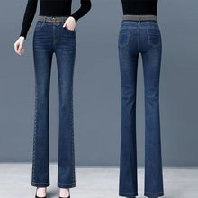 Load image into Gallery viewer, High Waist Stretch Flare Jeans