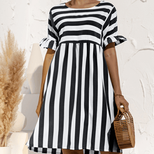 Load image into Gallery viewer, Ruffled Striped Dress