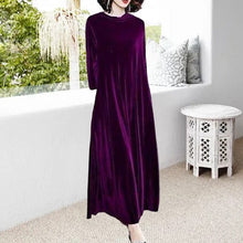 Load image into Gallery viewer, Gold Velvet Dress