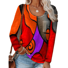 Load image into Gallery viewer, Casual Color Block Long Sleeve T-Shirt