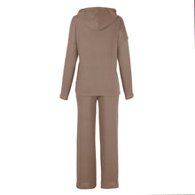 Load image into Gallery viewer, Long Sleeve Loose Hooded Casual 2 Piece Set