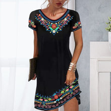Load image into Gallery viewer, Black Ethnic Style Skirt