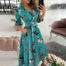 Load image into Gallery viewer, V-neck Printed Dress