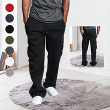 Load image into Gallery viewer, Men's Straight Cargo Pants Trousers