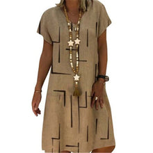 Load image into Gallery viewer, Short Sleeve Printed Women's Dress