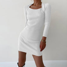 Load image into Gallery viewer, Square Neck Slim Dress