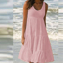 Load image into Gallery viewer, Sleeveless Crewneck Panel Dress