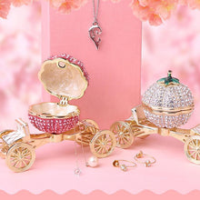 Load image into Gallery viewer, Pumpkin Carriage Rhinestones Jewelry Box