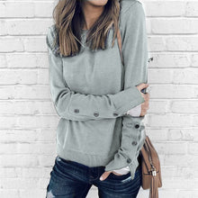 Load image into Gallery viewer, Buttoned Sleeve Sweatshirt