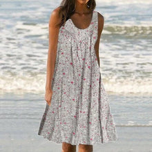 Load image into Gallery viewer, Sleeveless Print Tank Dress