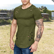 Load image into Gallery viewer, Men's Summer Workout Basic T-shirt