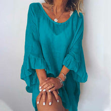 Load image into Gallery viewer, Ruffled Linen Dress