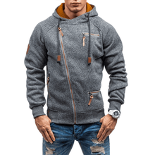 Load image into Gallery viewer, Men's Hooded Side Zip Cationic Sweatshirt
