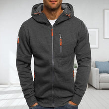 Load image into Gallery viewer, Mens Full-Zip Hooded Fleece Sweatshirt