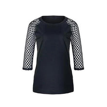 Load image into Gallery viewer, Lace Stitching Round Neck Cropped T-Shirt