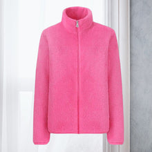 Load image into Gallery viewer, Polar Fleece Stand Collar Jacket