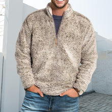 Load image into Gallery viewer, Men's Casual Loose Stand Collar Thickened Sweatshirt