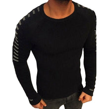 Load image into Gallery viewer, Long-sleeved Crewneck Knitted Sweater