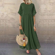 Load image into Gallery viewer, Half Sleeve Polka Dot Dress