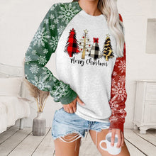 Load image into Gallery viewer, Women Christmas Print Long Sleeve Sweatershirt