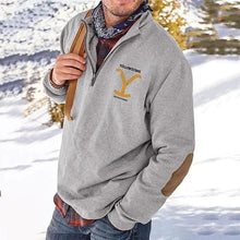 Load image into Gallery viewer, Zip-up Print Sweatshirt