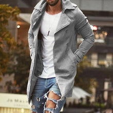 Load image into Gallery viewer, Mens Slim Fit Trench Coat
