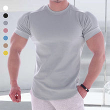 Load image into Gallery viewer, Crew Neck Solid T-Shirt