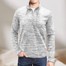 Load image into Gallery viewer, Men's Half Zip Stand Collar Sweatshirt