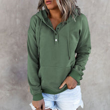 Load image into Gallery viewer, Long Sleeve Loose Casual Hooded Drawstring Pocket Sweatshirt